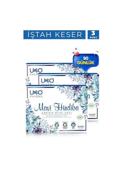 Ukko Pharma 90 Günlük Mavi Hindiba Karışık Bitki Çayı
