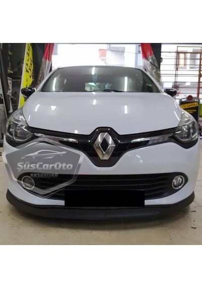 Renault Clio 4 2012-2020 Uyumlu Üniversal Astra H Lip Esnek Ön Lip 2 Parça Tampon Altı Dil Karlık Ön Ek 00 Şüscaroto Aksesuar
