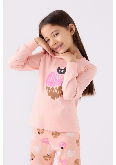 Rolypoly Kız Çocuk Pembe Pijama Takımı Rp3465-c-v1 Pembe