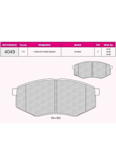Qcb Fren Balata On Ikazlı Hyundaı Ix35 Lm 2.0 Crdı 4x4 18 Jant 2010-