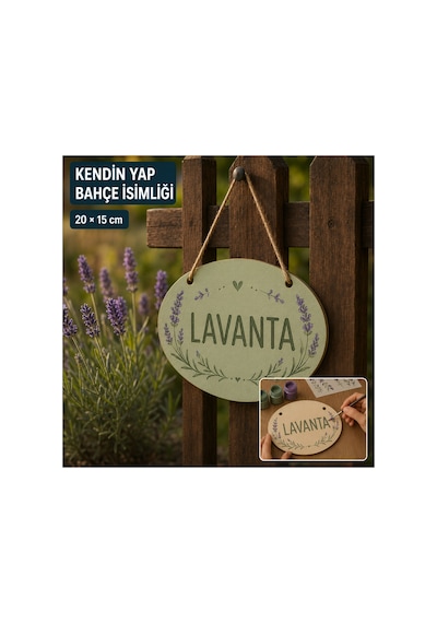 Arliadesign Çukurova Ahşap Lazer Kendin Tasarla 6 Lı Kapı Ve Bahçe İsimliği Seti 20x15 Cm Ham Mdf