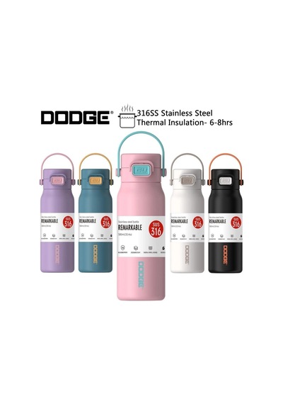 Dodge Çelik Termos Matara 580ml Beyaz Beyaz