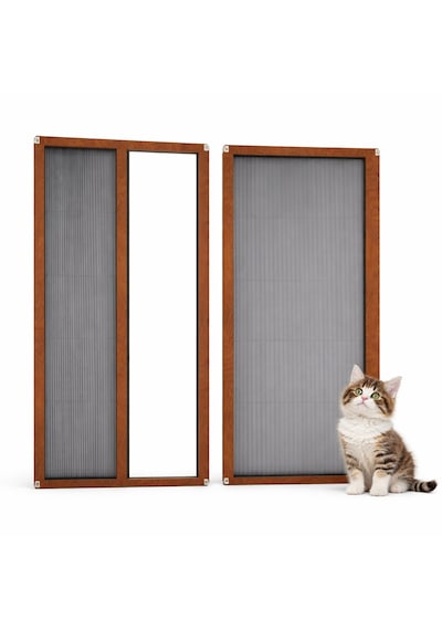 Akordiyon Kapı Kedi Sinekliği En:0-100 Cm X Boy:0-220 Cm Demir, Ahşap,pimapen,alüminyum Uyumlu Çok Renkli