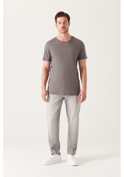 Avva Erkek Antrasit Ultrasoft Bisiklet Yaka Düz Standart Fit Normal Kesim Modal T-Shirt B001171 Antrasit Avva Erkek Antrasit Ultrasoft Bisiklet Yaka Düz Standart Fit Normal Kesim Modal T-Shirt B001171 Antrasit