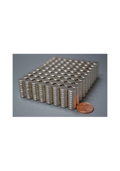 Dünya Magnet 50 Adet Çap 8mm X Kalınlık 2mm Güçlü Yuvarlak Neodyum Mıknatıs