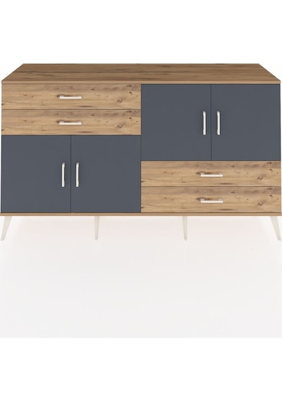 Hyperion Konsol 3 Raflı 4 Çekmeceli 4 Kapaklı 176x44x99 Çam-antra Çam-antrasit/çam Hyperion Konsol 3 Raflı 4 Çekmeceli 4 Kapaklı 176x44x99 Çam-antra Çam-antrasit/çam