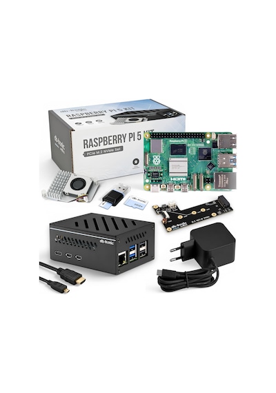 Db-tronic Raspberry Pi 5 8gb Pcıe M.2 Nvme Seti 64gb Sürümü Güç Kaynağı 27w Metal Kasa Aktif Soğutucu M.2 Nvme Ssd Pcıe Kartı Akıllı Ev, Retro Oyun Ve Ev Asistanı İçin İdeal Db-tronic Raspberry Pi 5 8gb Pcıe M.2 Nvme Seti 64gb Sürümü Güç Kaynağı 27w Metal Kasa Aktif Soğutucu M.2 Nvme Ssd Pcıe Kartı Akıllı Ev, Retro Oyun Ve Ev Asistanı İçin İdeal