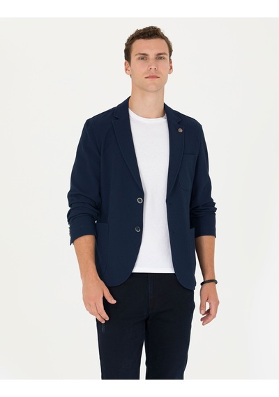 Pierre Cardin Erkek Lacivert Ekstra Slim Fit Blazer Ceket 50269735-vr033 Lacivert