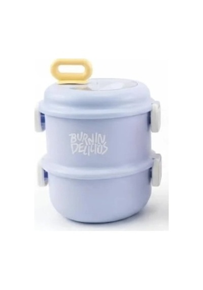 Vagon Life 860 Ml İki Katlı Beslenme Kutusu Vgn-12168 Mavi Çok Renkli