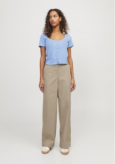 Jack & Jones Kadın Geniş Paça Pantolon - Cali 12248959 Cornstalk Vizon