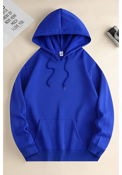 Vangogh Baskılı Oversize Sweatshirt Mavi