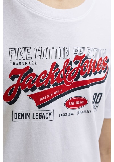 Jack & Jones Junior Jack&jones Junior Erkek Çocuk Tişört 12299576 BEYAZ