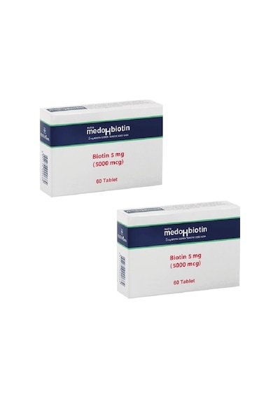 Dermoskin Medohbiotin 5 Mg 60 Tablet 2'Li Paket Medobiotin