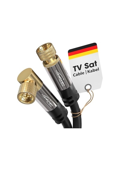 Sat/anten Kabluso, Koaksiyel Kablolar 90 Açılı/düz 2m 4k Tv Uydu Kablosu, F Konnektör 0,5-30m Arasında Mevcut Radyo/tv, Dvb-t, Dvb-c, Dvb-s/dvb-s2, İnternet, Siyah