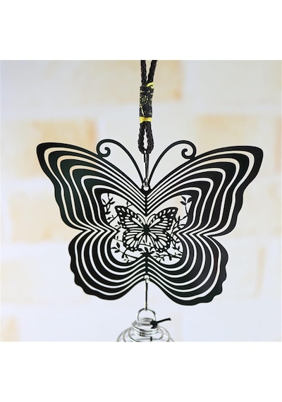 Feng Shui Kelebek Temalı Rüzgar Çanı Dış Mekan Bahçe Balkon Süsü Yeni Ev & Arkadaş Hediyesi 60 Cm. 60 Cm