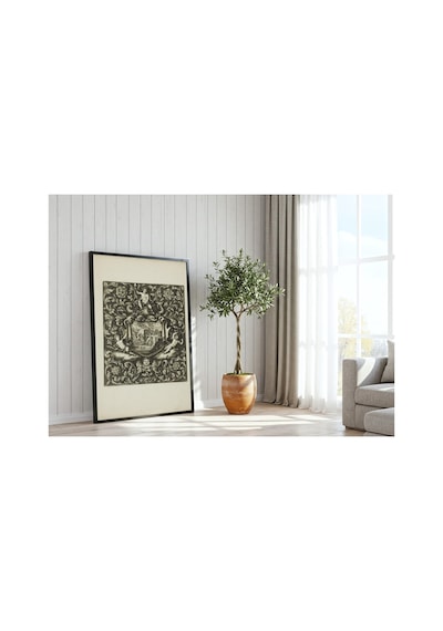 Anonim Gribelin Süsleme Levhası On Bir Çerçevesiz Poster 21x30 Cm A4 Geometrik Desen Etnik