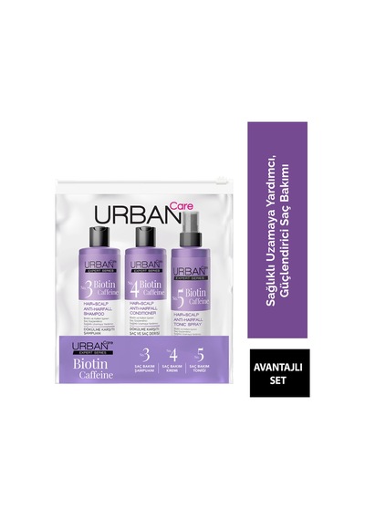 Urban Care Expert Biotin & Caffeine Dökülme Karşıtı Seyahat Seti 100 Ml Beyaz