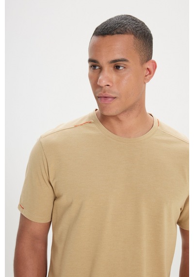 AC&Co / Altınyıldız Classics Erkek Vızon Slim Fit Dar Kesim Pamuklu Bisiklet Yaka Tişört Vizon AC&Co / Altınyıldız Classics Erkek Vızon Slim Fit Dar Kesim Pamuklu Bisiklet Yaka Tişört Vizon
