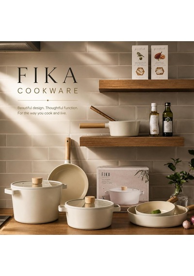 Fika Cam Kapaklı Alüminyum Döküm Tencere 24 Cm Diğer
