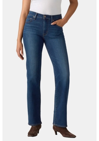 Levi's 723 Yüksek Bel Düz Paça True Blue Dark Indigo Kadın Jean-16559 Lacivert