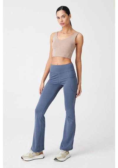 Los Ojos Kadın Antrasit Yüksek Bel Toparlayıcı Çift Cepli Ispanyol Paça Tayt Bootcut Antrasit Antrasit