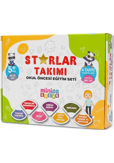 Starlar Takımı Okul Öncesi Eğitim Seti Minipa Çocuk