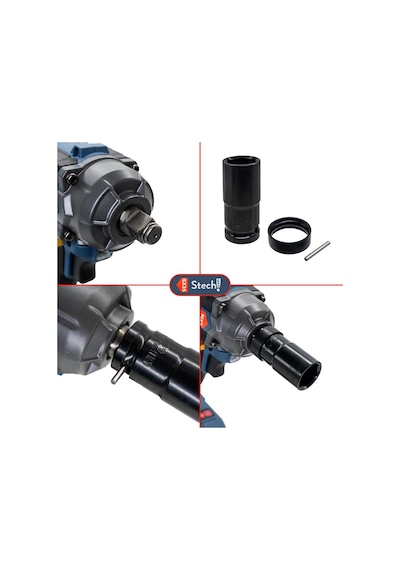 Stechend SX35-2x4.0 Darbeli Somun Sıkma 1/2" 500Nm 20v 4.0Ah