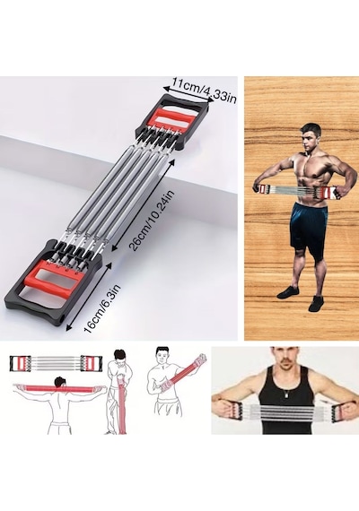 River World 5 Kademeli 5 Yaylı Kuvvet Fitness Aparatı Çok Renkli