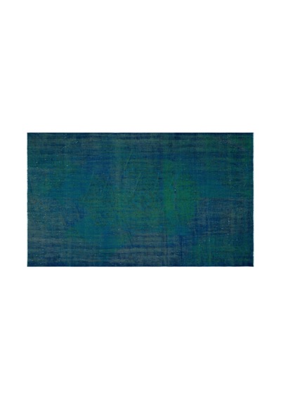 El Dokuması Vintage Yün-pamuk Turkuaz Halı 31070 165 X 275 Cm