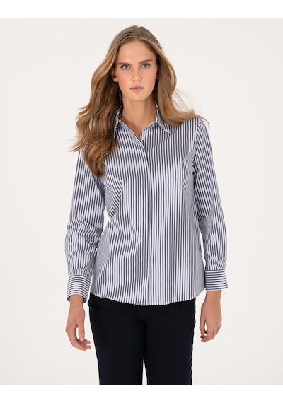 Pierre Cardin Kadın Mavi Gömlek Desenli 50314122-vr036 Mavi