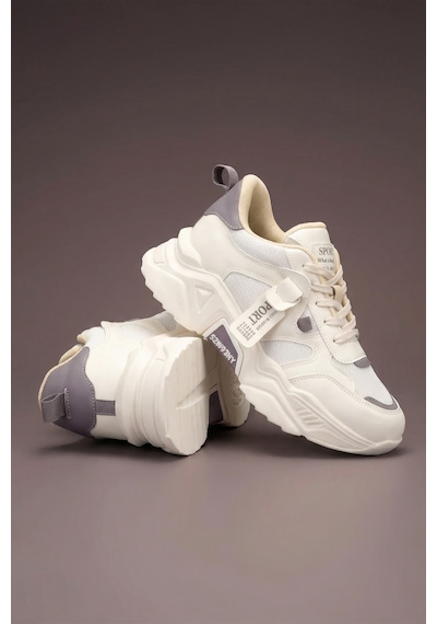 Dark Seer Ds.pmd239k2051 Sneaker Günlük Spor Ayakkabı 2025 Kadın Bej-mor