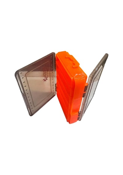 7223 Çift Taraflı Maket Yem Kutusu 12 Gözlü 14x10.5x3cm Turuncu