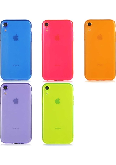 Apple Uyumlu iPhone XR 6.1 Kılıf Zore Mun Silikon-Mor