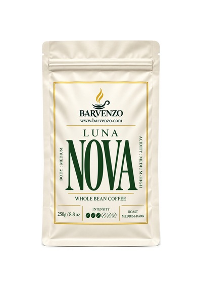 Barvenzo Luna Nova 250 G Zarif Dokunuş Çekirdek Kahve French Press