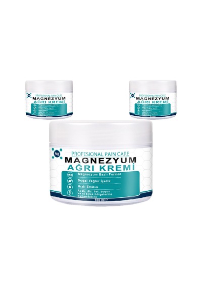 Saf Magnezyum Klorürlü Masaj Losyonu 3 Adet Zechstein Deniz Kaynaklı, Aloe Vera Ve E Vitaminli Komplex Relax Krem