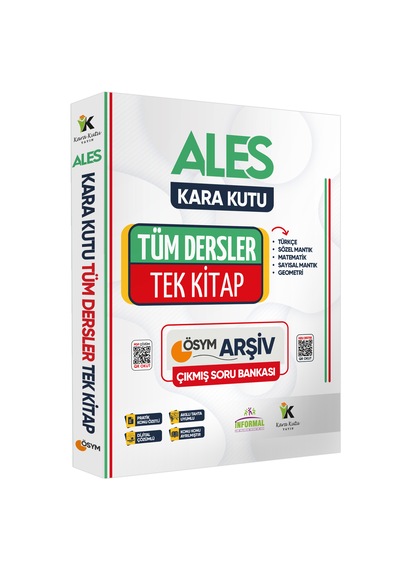 Ales Tüm Dersler Tek Kitap Kara Kutu Ösym Soru Çıkmış Sorular