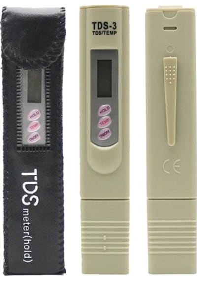 Tds Metre Su Kalite Ölçme Cihazi Su Saflik Ölçer + Pil + Çanta 497857031