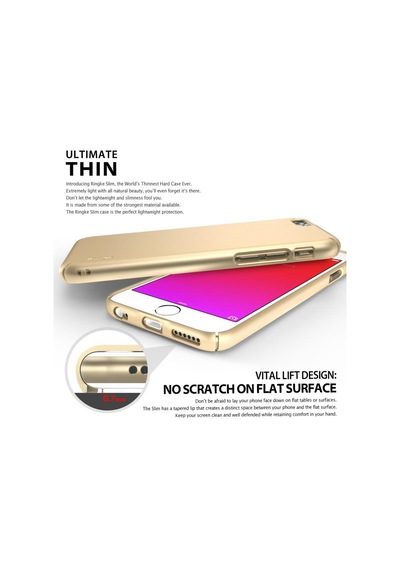 Ringke Slim Apple Uyumlu iPhone 6s/ 6 İle Kılıf Rose Gold