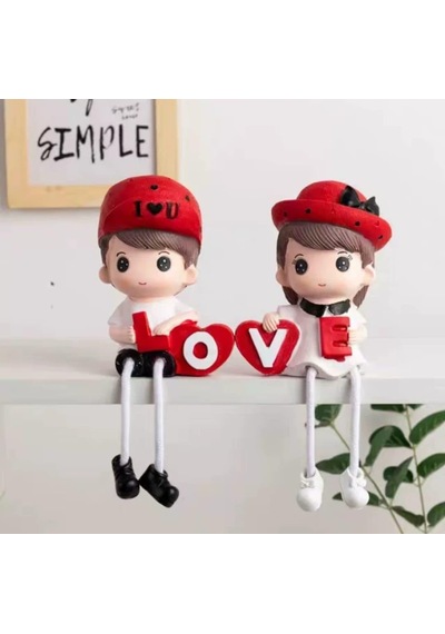 Love Temalı Oturan Çift Biblo Sevimli Reçine Figür Seti Dekoratif Mini Heykelcik Romantik Ev Ve Ofis Dek Diğer 74451113