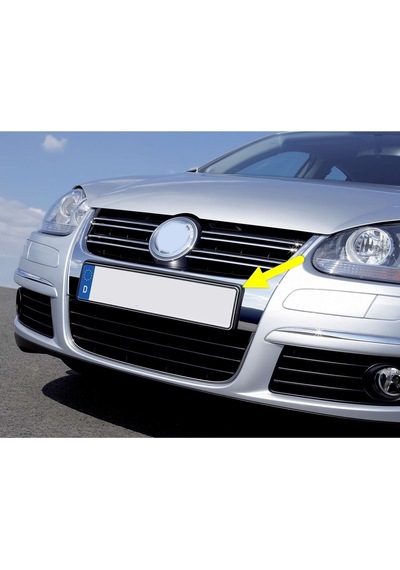 Vw Jetta 2006-2011 Ön Tampon Panjur Üstü Plakalık 1k0807285b