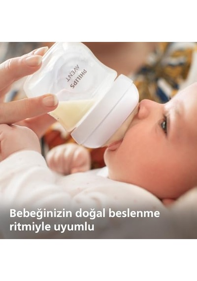 Philips Avent Doğal Tepkili Biberon 2'li Set, 125 Ml, 0-3 Ay, Akıtmaz Emzik, Kolik Ve Gaz Önleyici, Bpa İçermez, Sc