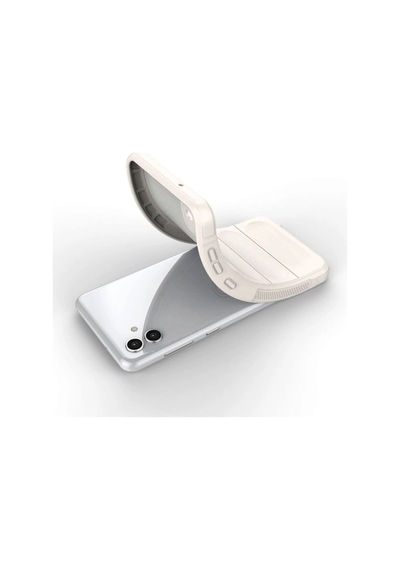 Samsung Galaxy Uyumlu A04 Kılıf Optimum Silikon - Krem İtdark38029