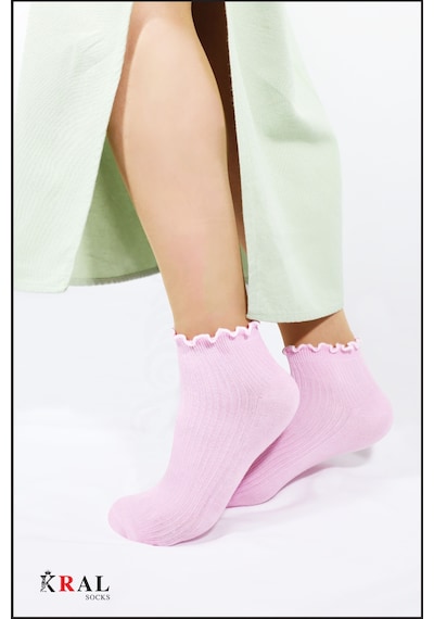 Kral Socks Kadın Bambu Çorap 5 Çift Renkli Hediye Kutulu Patik Kadın Çorap ASORTİ