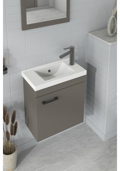 Biani Fix Hera 50 Cm Banyo Dolabı Renk Latte Biani Fix Hera 50 Cm Banyo Dolabı Renk Latte