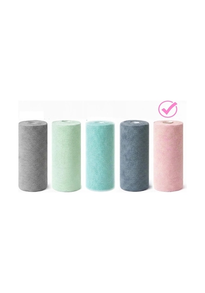 Fb Cup 20'li Rulo Mikro-fb Çok Amaçlı %100 Mikrofiber Temizlik Bezi 25x32 Kopart Kullan Pudra Pembesi Pembe