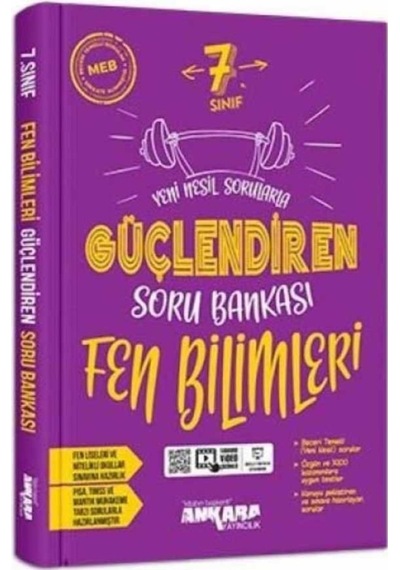 Ankara Yayıncılık 7.Sınıf Güçlendiren Fen Bilimleri Soru Bankası
