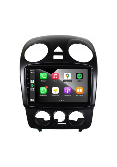 Wolkswagen Beetle Android Multimedya Sistemi 4-64 For-x 2004-2007 Ön Kayıt Kamera  9"
