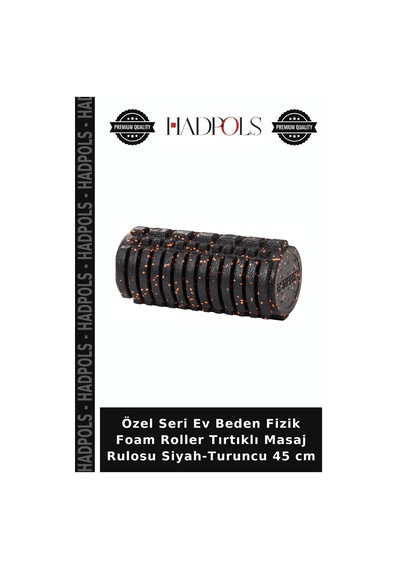 Özel Seri Ev Beden Fizik Foam Roller Tırtıklı Masaj Rulosu Siyah-turuncu 45 Cm Özel Seri Ev Beden Fizik Foam Roller Tırtıklı Masaj Rulosu Siyah-turuncu 45 Cm