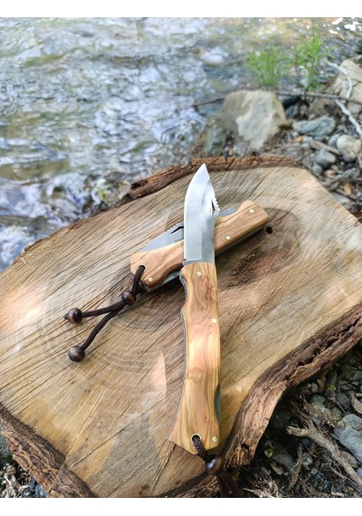 El Yapımı Outdoor Kamp Çakısı Açık Kahverengi