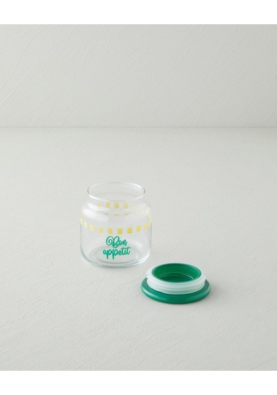 English Home Bon Appetit Cam Kavanoz 500 Ml Yeşil Yeşil